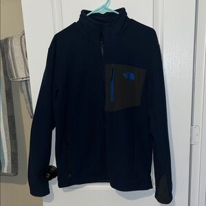 The North Face Dark Blue and Black Fleece Jacket